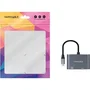 Nanocable Conversor USB-C a HDMI/VGA 15 cm Gris